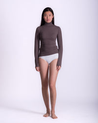 Women clothing autumn  wool textured knit high-neck wool dolce vita  sweater, with long sleeve