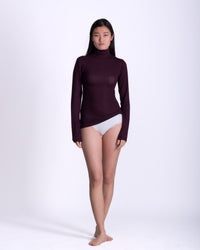 Women clothing autumn  wool textured knit high-neck wool dolce vita  sweater, with long sleeve